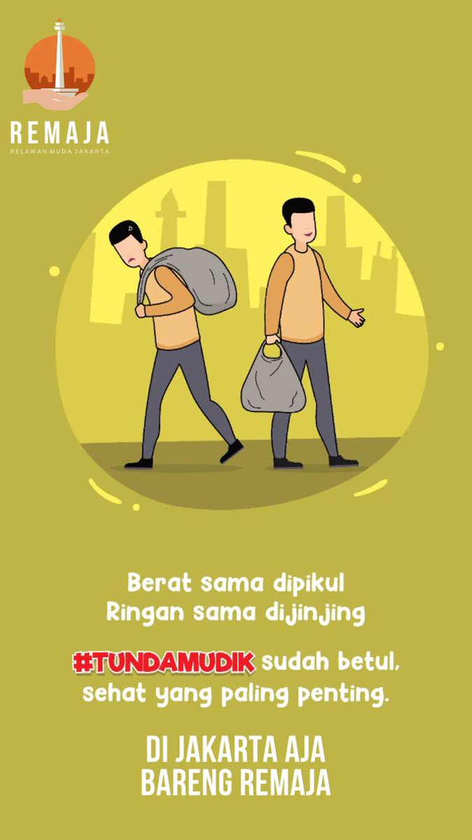 #TundaMudik #dirumahsaja #sayangikeluarga #remajadukungtundamudik