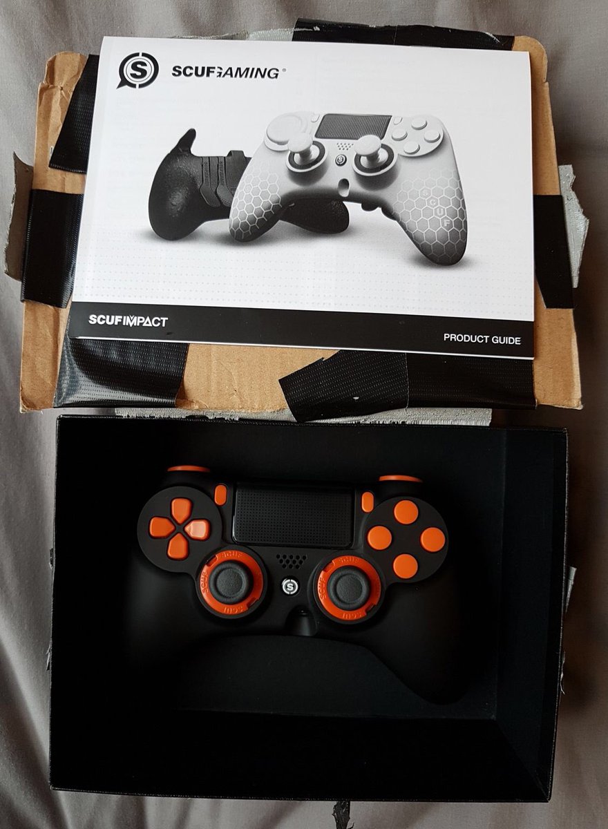 gamestation_gh's tweet photo. Scuf Gaming Controller for PS4 and PC 
Available Now! @gamestation_gh 

Iconic Details: Remappable paddles, Interchangeable thumbsticks, Adjustable triggers, and much more! https://t.co/TkQ5SWNFdu