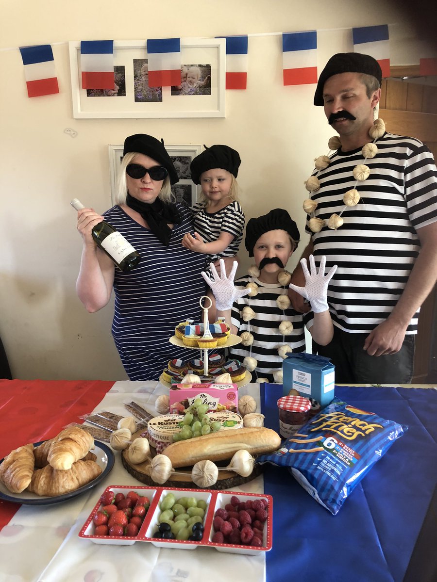 ZoePadfield's tweet photo. When you can’t get to France 🇫🇷 We bring France to You! Year 6/5 have missed out on their residential to France so we thought we would bring a little bit of France to Grace this week! @HoweGreenHouse https://t.co/crI20DRlXD