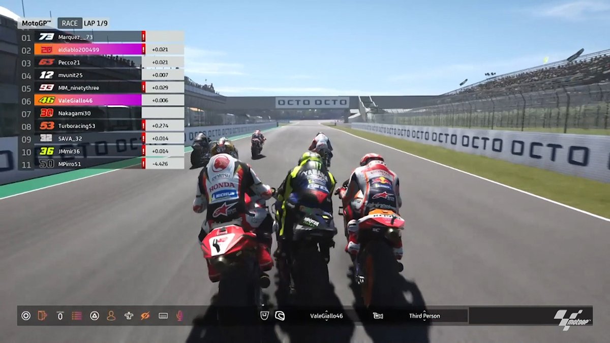 AUTOSPORT_web's tweet photo. MotoGPバーチャルレース：第4戦はマルケス兄弟が1-2。MotoEはフェラーリが勝利 https://t.co/YSeCCATjEq #MotoGP #MotoGP_jp #MotoE #StayAtHomeGP #VirtualMotoGP https://t.co/mJ1n5xLxNf