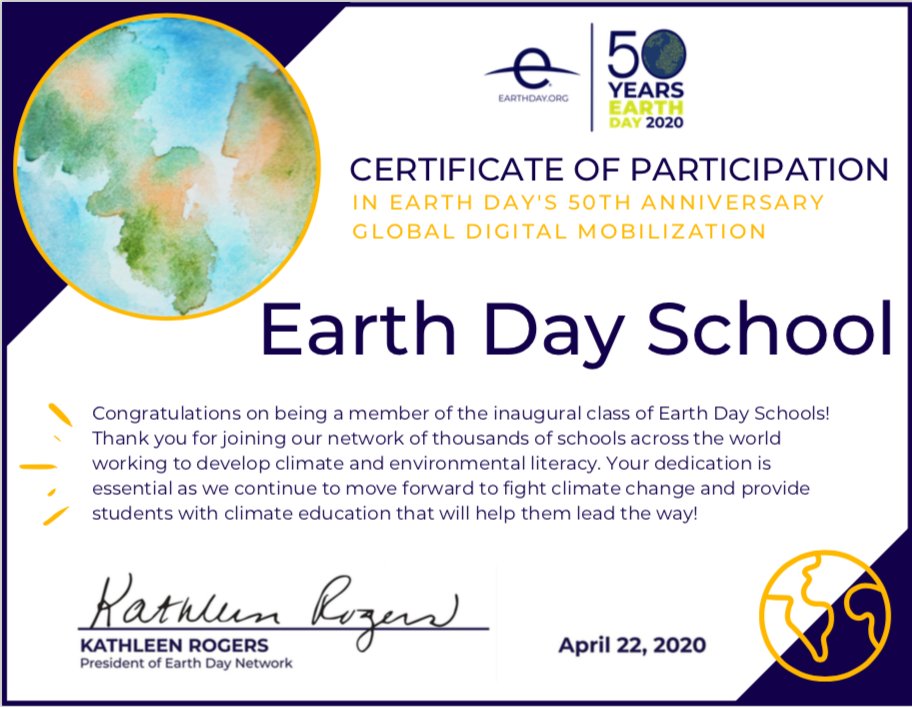 #ISCS is proud to be an #EarthDay School! Well done to our community!