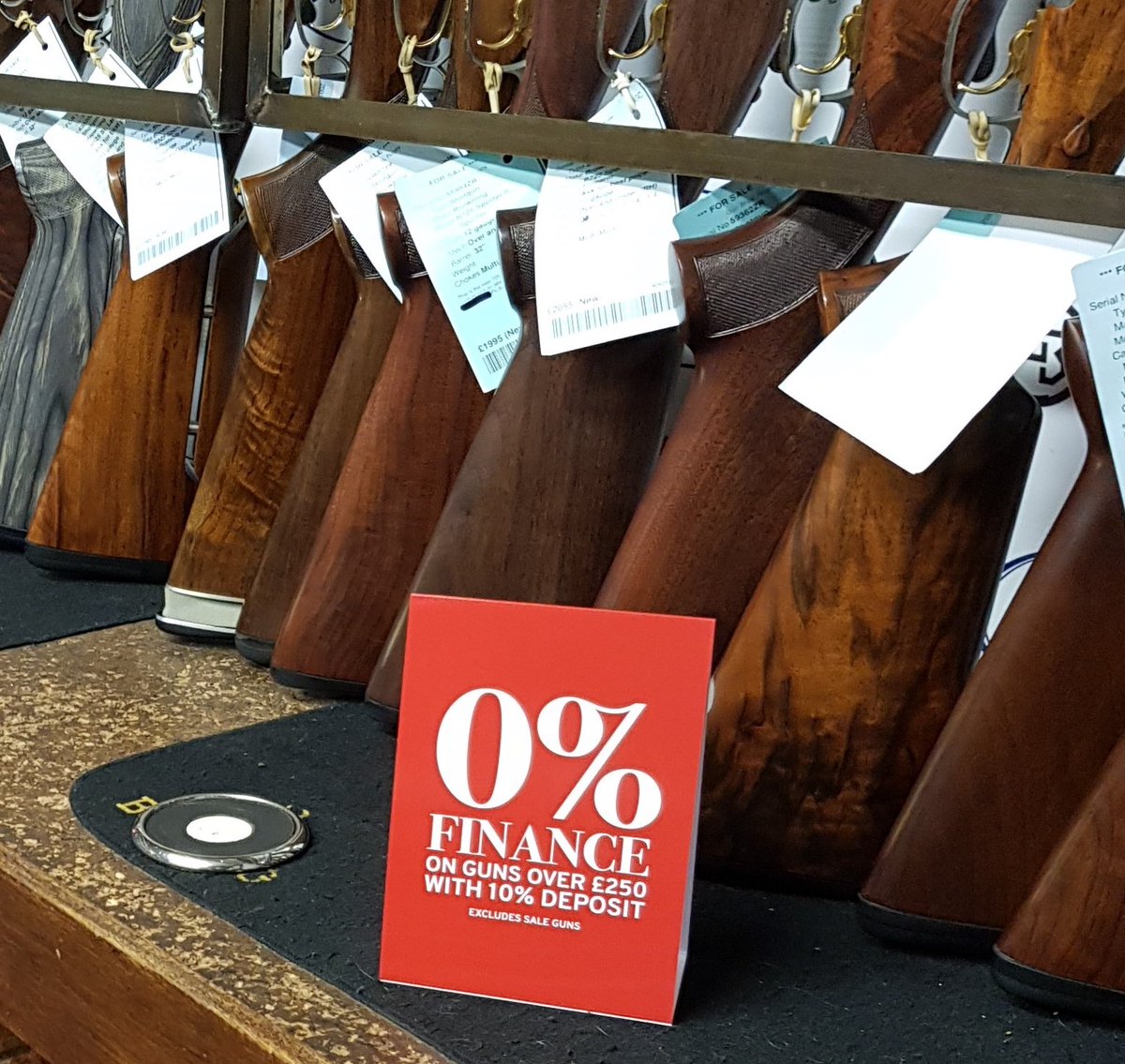 Don't forget - pay just a 10% deposit and enjoy 0% finance on all of our items over £250, including many of our guns! View our latest stock in store or online now! #GunShop #GunFinance #RugbyGun #SportsShooting #UKShooting #ClayShooting
