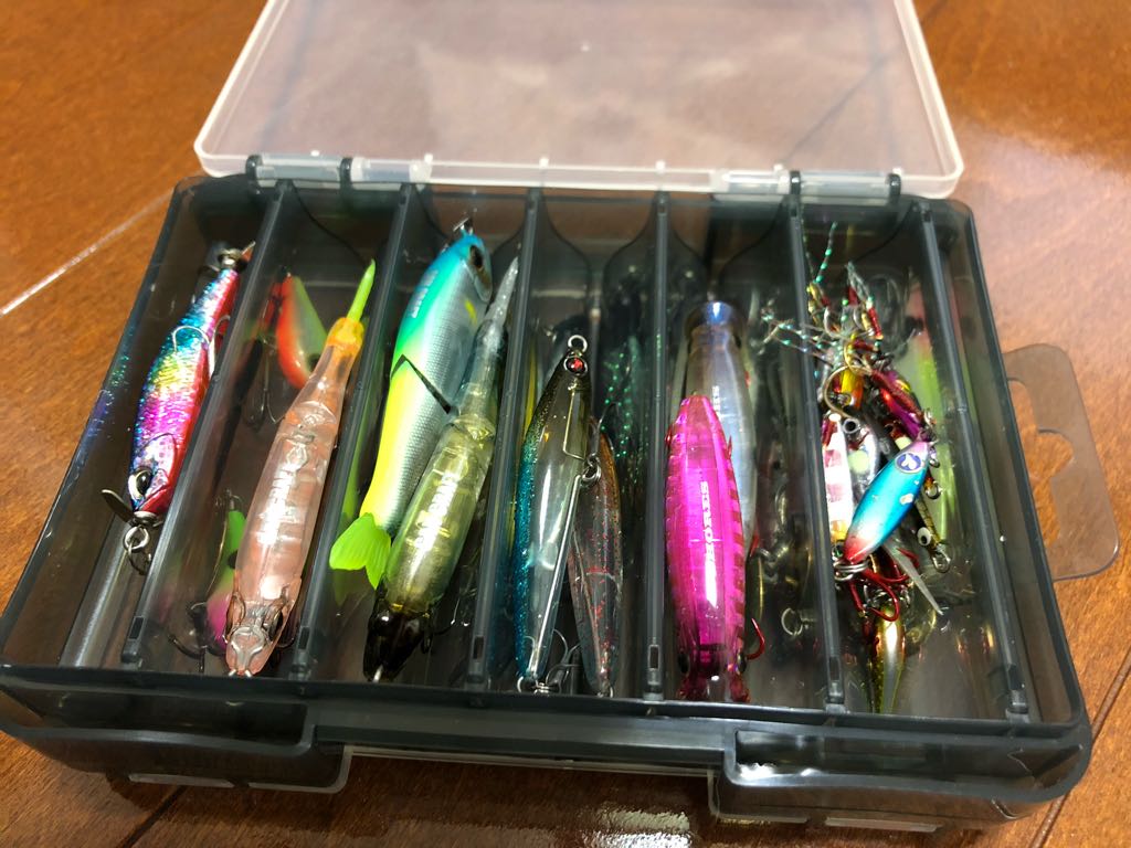 ট ইট র じゅんぬ 2 ライトソルト用ルアーケースはメイホウのリバーシブルd 86 それはそれとして ソルト用ルアーってカラフルなのが多いから宝石箱とかおもちゃ箱を連想させてよいと思いませんか