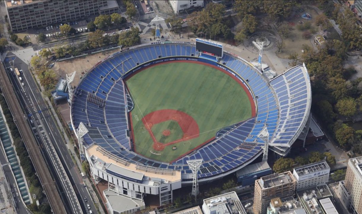 Mlb Cathedrals Yokohama Stadium Home Of The Yokohama Dena Baystars Of The Central League Location Naka Ku Yokohama Opened 1978 Capacity 34 046 Surface Turf 308 387 308 Renovated In 07 T Co Tajlg4v3zo Twitter