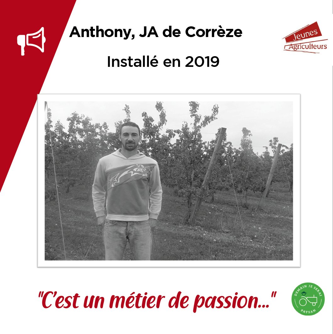 #SANA
Découvrez le témoignage d'Anthony (JA 19 <a href="/CorrezeJa/">Jeunes Agriculteurs de la Corrèze</a>)📢réalisé par <a href="/aqui_fr/">aqui.fr</a> : urlz.fr/cIwl
Rendez-vous sur agriweb.tv le 20 mai pour une matinée💯installation
Posez vos questions en vous inscrivant sur semaineagriculture-na.com 
#ParlonsAgricultureNA