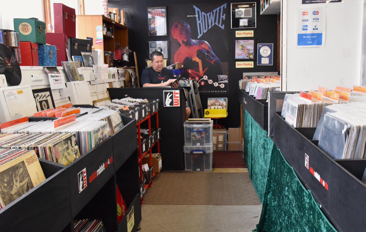 markethallshrew's tweet photo. Russ's fab record shop might be closed in the market but @whiterabbitsy1 is still trading online. Get your hands on some of the best vinyl albums of the decades and support local at https://t.co/4tyxzxkWpB & https://t.co/jz199PmFqT #musicfix https://t.co/CWYnDNBYbC
