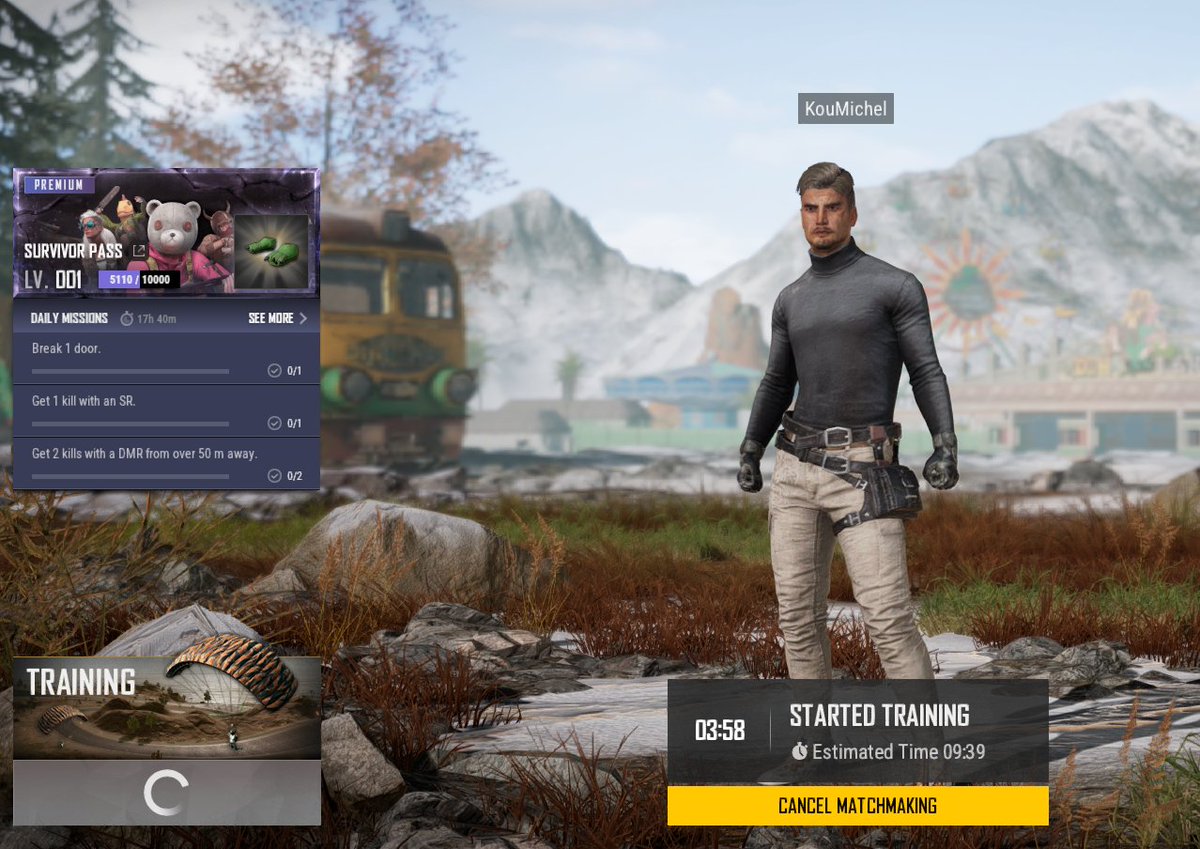 KouMichel_'s tweet photo. @PUBG Is it possible to get a lobby for training on test server without people, just wanna test out the new weapons 🤷‍♂️ #justpubgthings #pubg https://t.co/P7OQiCE4OR