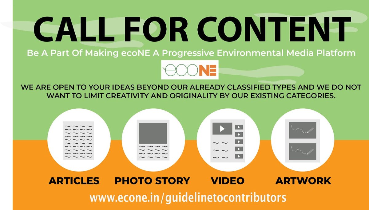 EconeMagazine's tweet photo. Looking forward to publish your #articles #photostories #videostories #artwork related to #biodiversity &amp; #environment of Northeast India 
Visit
https://t.co/LTAPEEIdyD

#econe #environmentalmedia #publishyourcontent https://t.co/CWyPKqr5Zk