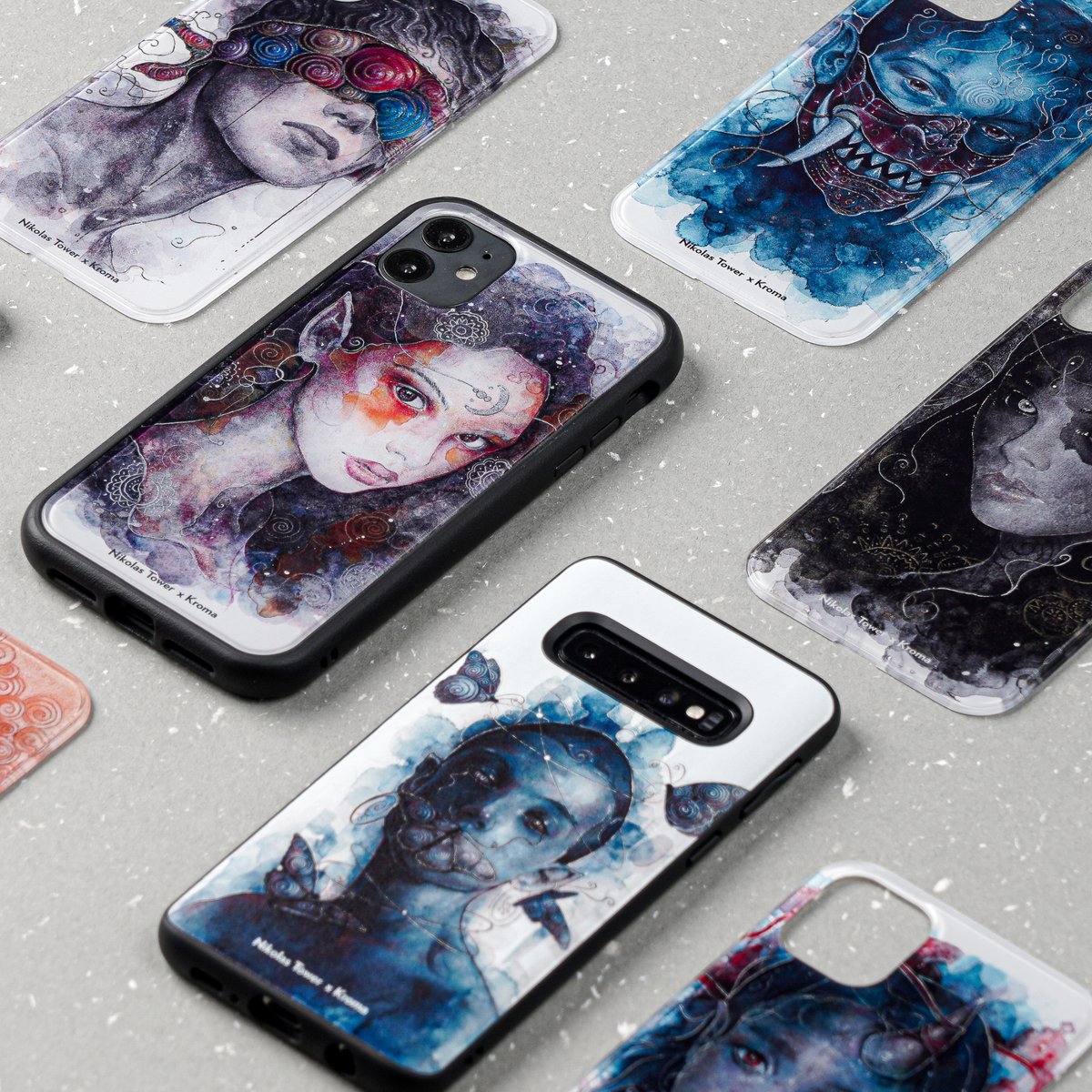 Nikolas Tower New designs are here! 😍 Another batch of amazing watercolor illustrations 💙
✅ 8 New Designs⁠
👉🏻 kroma.me/nikolas-tower
⚡️ Available for iPhones (6 &amp; up), Galaxy S9/S10 (+)⁠