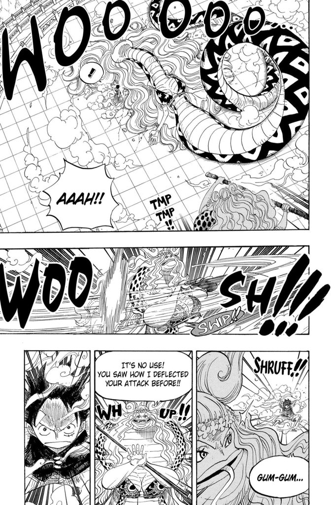At 17, Luffy was pushing buildings apart and was able to easily defeat some haki users. He didn’t know haki but his brute strength and speed made him an admirable fighter