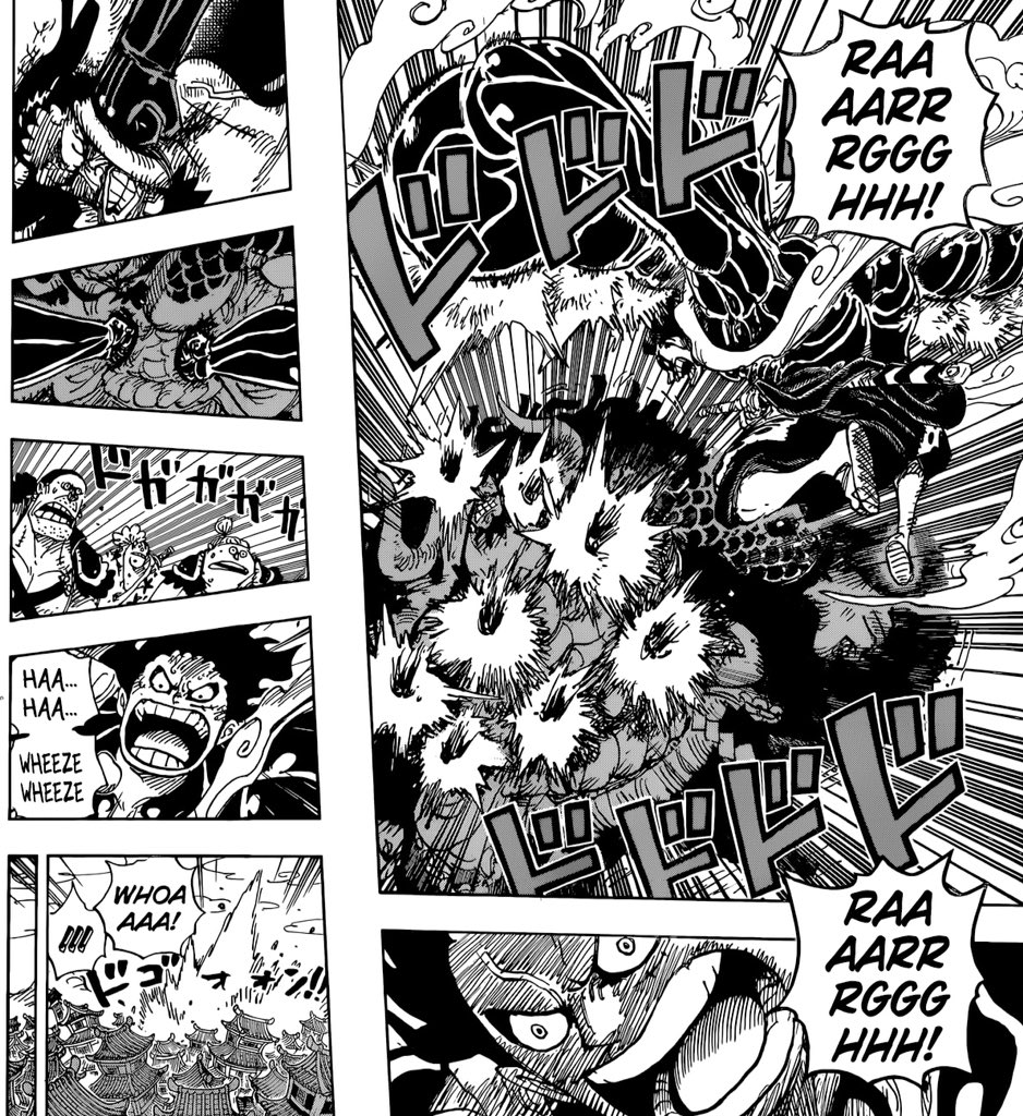Boundman has been playing in the big league, able to damage strong players in the world, made Big Mom use CoA and managed to sober Kaido up (impressive feat since Kaido fell 10000 meters and only had a minor headache)