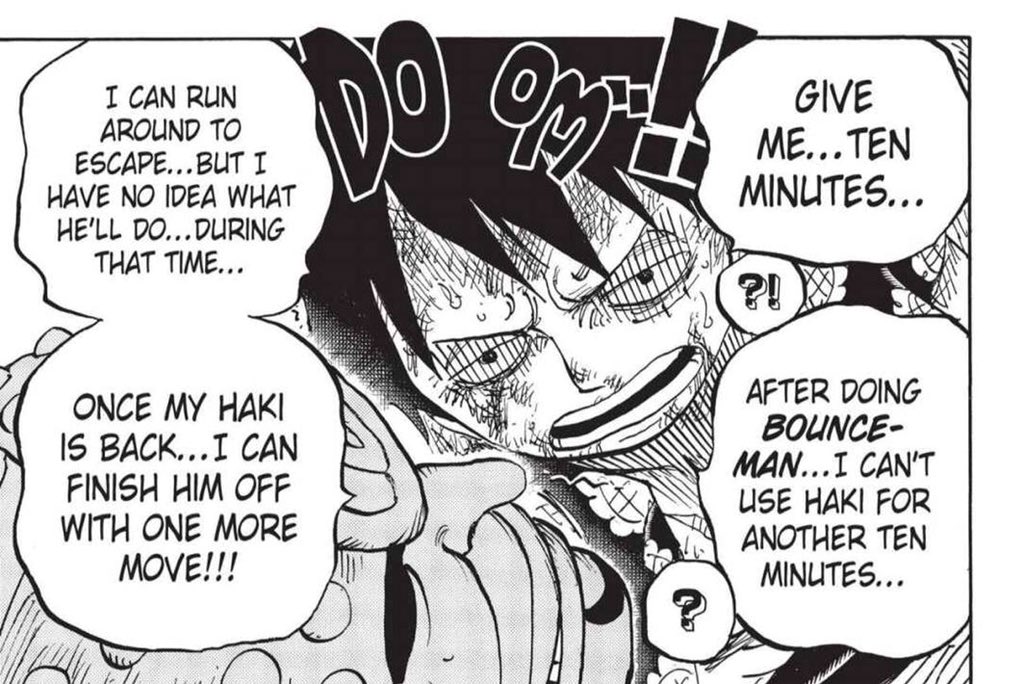 Gear 4 uses too much haki therefore it has a time limit. As his opponents become more formidable, they started matching his strength as well. They have control over higher levels of their haki too since they have been using it for longer.