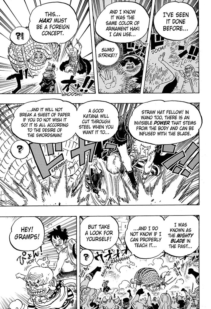 Now about CoA, initially Luffy wanted to learn how to get through Kaido’s hard scales. Thanks to Old man Hyo, he was on his way to learn the upper level of COA
