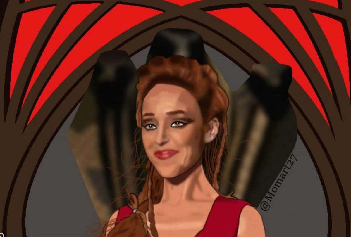 mercre1i's tweet photo. Ensuite le deuxième dessin (⚠️⚠️⚠️ ATTENTION SPOILER SAISON 15 !!⚠️⚠️) Il s'agit de notre reine Rowena interprétée par Ruth Connell. 😊 #Supernatural #SPNFamily #drawing #dessin #art #graphicdrawing #dessingraphique https://t.co/CkP9DlNf5D