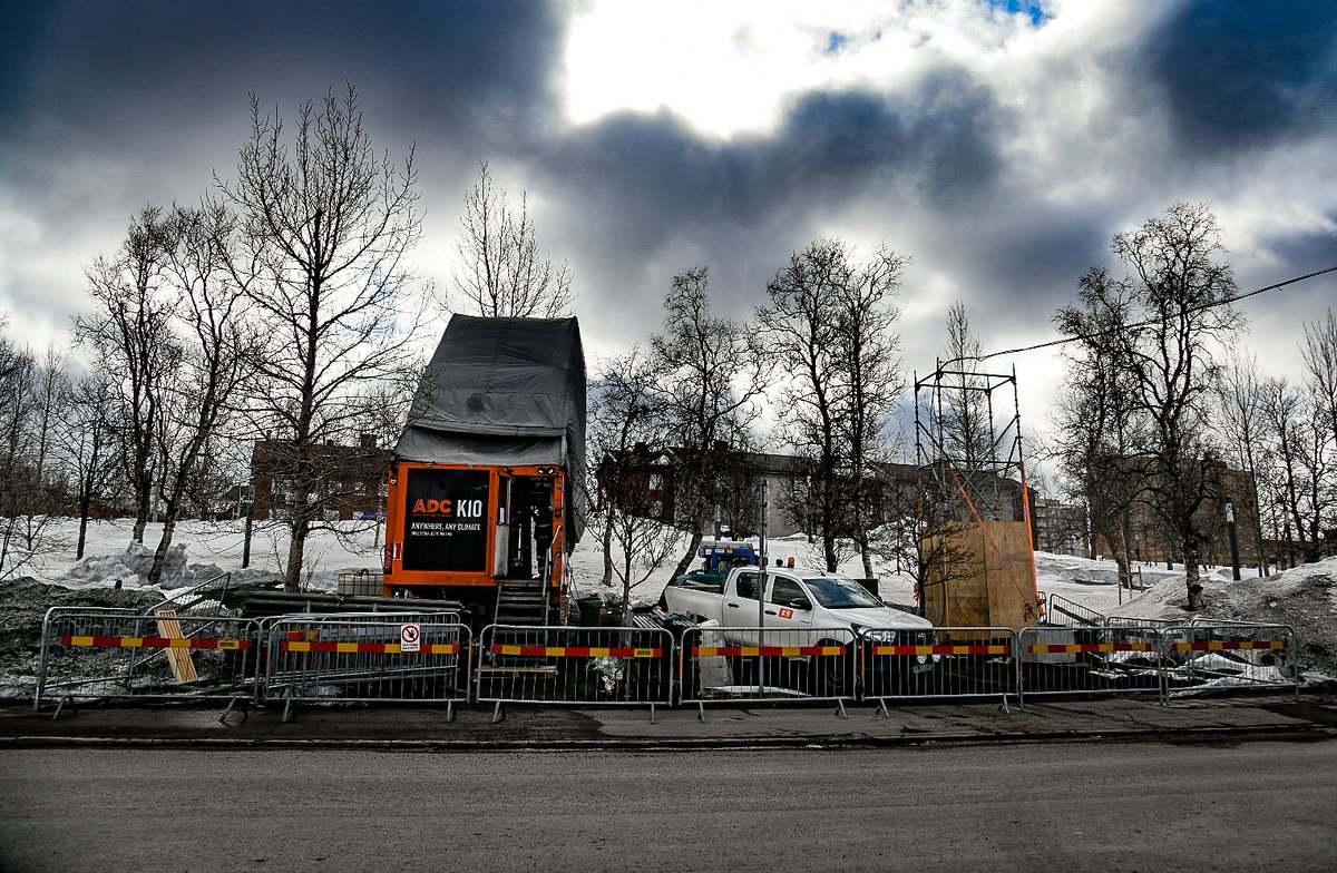 Det skakade en smula i natt.
Här pågår provborrningar inne i stan.  Närmare bestämt vid Norrmalm.