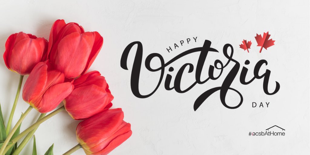 We hope you're having a wonderful long weekend! 🌷 #HappyVictoriaDay #ocsbAtHome #ocsbBeWell