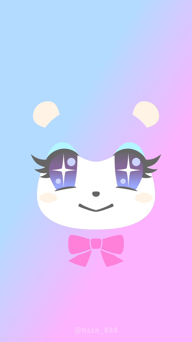 星砂 みすずの顔面が好き過ぎるので絵を描きました スマホの壁紙にどうぞ どうぶつの森 Animalcrossing Acnh Nintendoswitch
