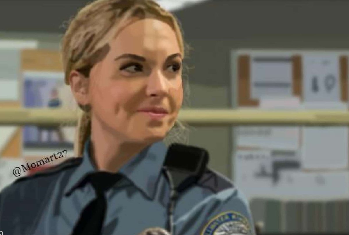 mercre1i's tweet photo. Puis le septième dessin il s'agit du shériff Donna qui est interprétée par Briana Buckmaster. 😊 #Supernatural #SPNFamily #drawing #dessin #art #graphicdrawing #dessingraphique https://t.co/dfECXj2hDU