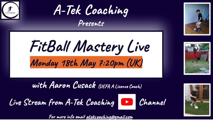 AaronCuz's tweet photo. ‼️‼️🔥🔥⚽️⚽️ FitBall Mastery continues tonight 7:20pm (UK). Come and join the growing community for some ball mastery / functional fitness session https://t.co/CeYThjVjB5 @hooper_glynn @Willsy07 @MGritton @PAFCCommunityTr @IFAcoach @TruroSport @IvybridgeCollPE @HelesPE @Cuzi80 https://t.co/iwRiS1Jnwj