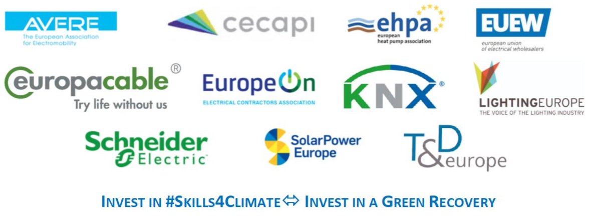 Today, alongside 10 like-minded stakeholders, we want to emphasise that “Investing in #Skills4Climate ⬄ investing in a #GreenRecovery”

The #EnergyTransition needs #green and #digital #skills to become a reality and foster a virtuous circle.

Read more: bit.ly/Skills4C