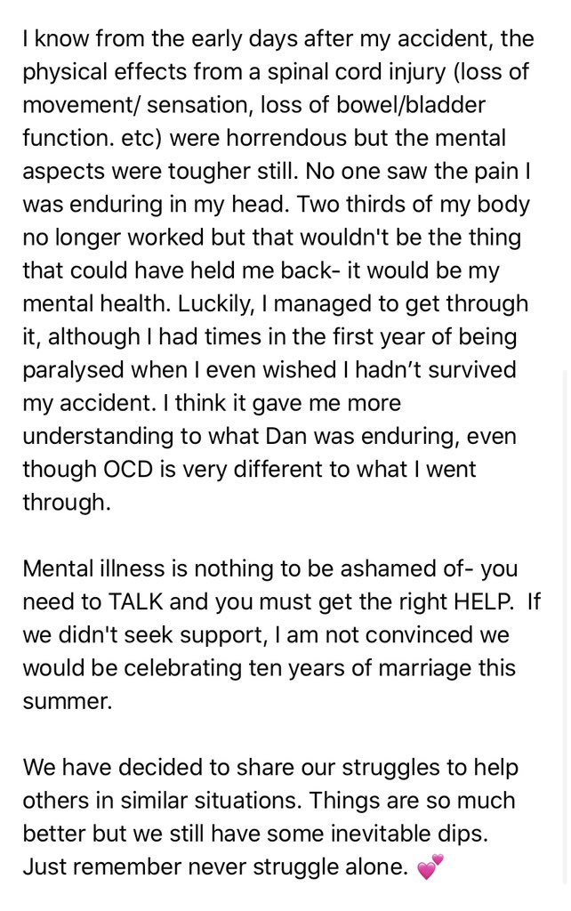 claire80lomas's tweet photo. Behind closed doors...  (something we have never shared before) 

#ourstruggles #mentalhealthawarenessweek #bekind #helpeachother #lookoutforeachother #teamwork https://t.co/lPyfub8qWG