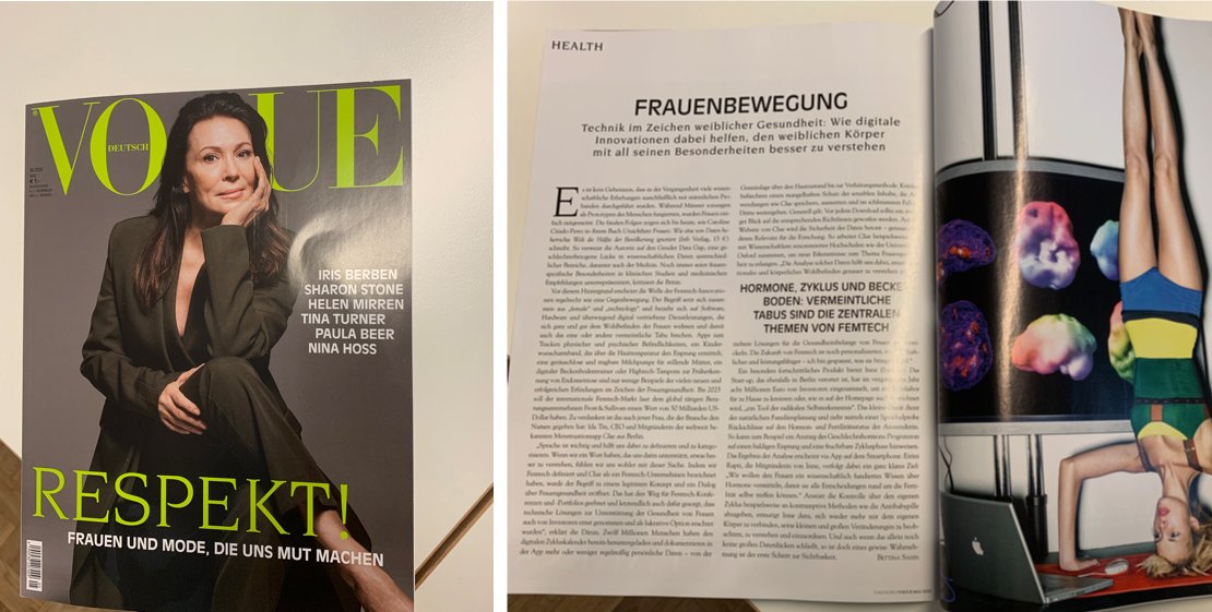 inne_io's tweet photo. inne recently featured in @voguede 💥
"inne encourages women to reconnect with their bodies, to observe the small and the big changes (...) one thing is certain: Awareness is the first step to clarity"
#femtech #innovation #radicalselfknowledge https://t.co/BNWlaSSYqy