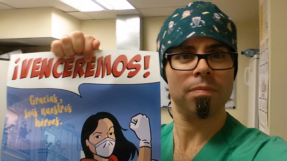 bimedica's tweet photo. El Hospital @Mutua_terrassa ya tiene el cartel de @paco_roca! ¡Muchas gracias por la buena acogida! #JuntosVenceremos #Covid_19 https://t.co/mmarigBZ1K