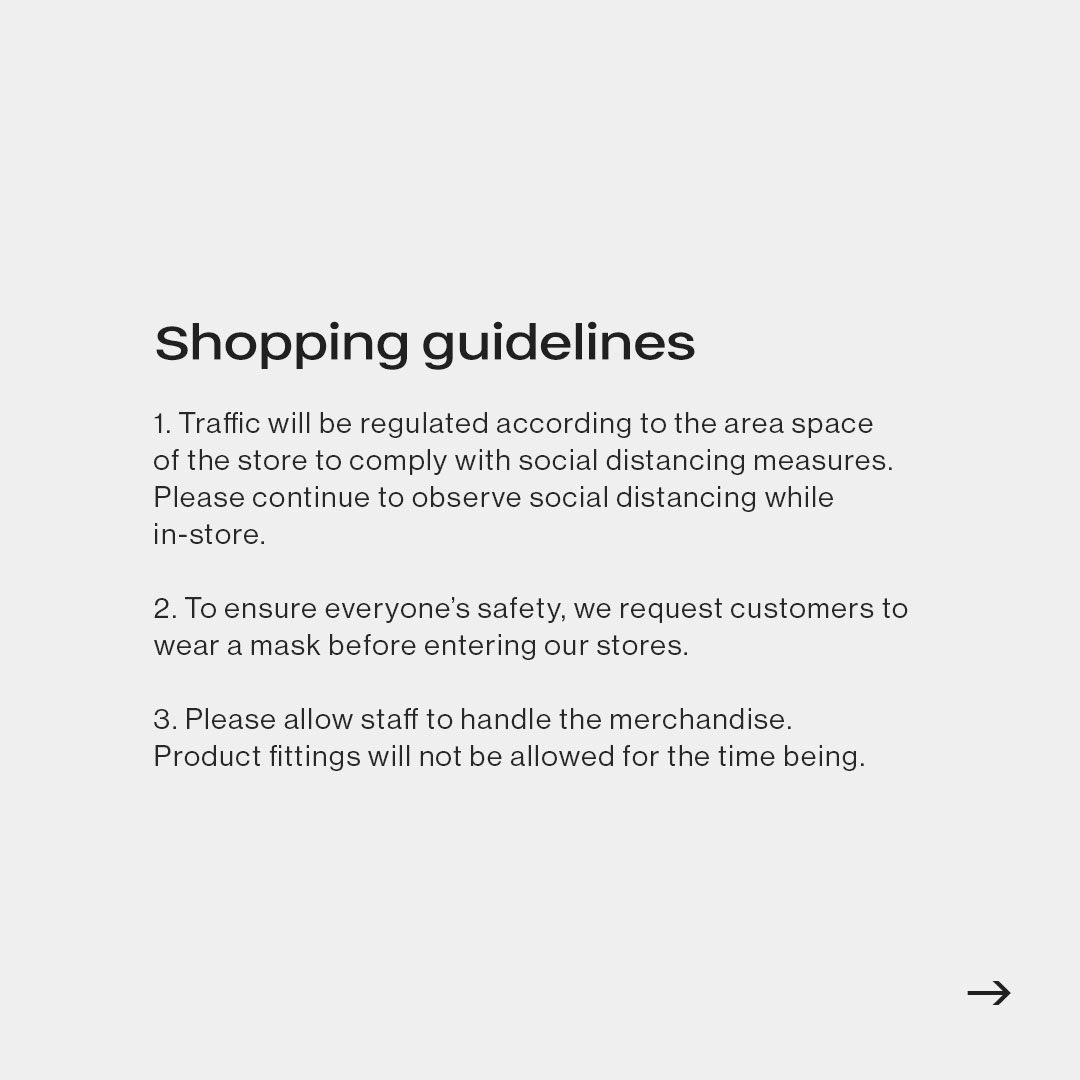 commonwealth_ph's tweet photo. As we open our doors, we have adopted a set of measures to ensure everyone’s safety. Please be guided by our store opening guidelines. Our webstore remains open for you to shop from the safety of home at https://t.co/EUwNPMA4PM.
#CommonwealthPH https://t.co/N0yEDtyojO