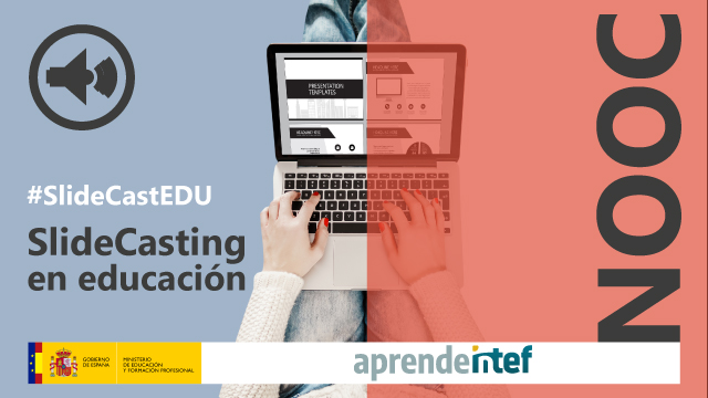 educaINTEF's tweet photo. Aún puedes inscribirte en el NOOC de #AprendeINTEF "SlideCasting en educación (3ª edición)" #SlideCastEDU. Te ayudará a alcanzar el nivel B2 de la competencia 3.1. Desarrollo de contenidos digitales, del #MarcoCDD https://t.co/TKZUSYVQwA https://t.co/z8K1MGdLL8