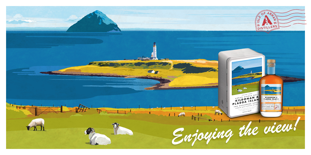 Coming soon.....!
The 3rd instalment in the Explorers Series.  Introducing the stunning view out over Kildonan &amp; Pladda Island, South Arran.  You may not be able to come &amp; pay us a visit right now, but we can certainly deliver a little piece of the island to you.
#arranwhisky