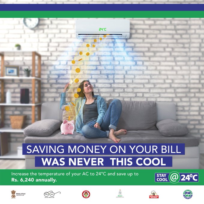 Increasing your room AC temperature by 1°C can reduce up to 6% on your monthly electricity bill! 
Saving money has never been so easy. Do yourself a favour, become a smart energy saver. #StayHomeStaySafe