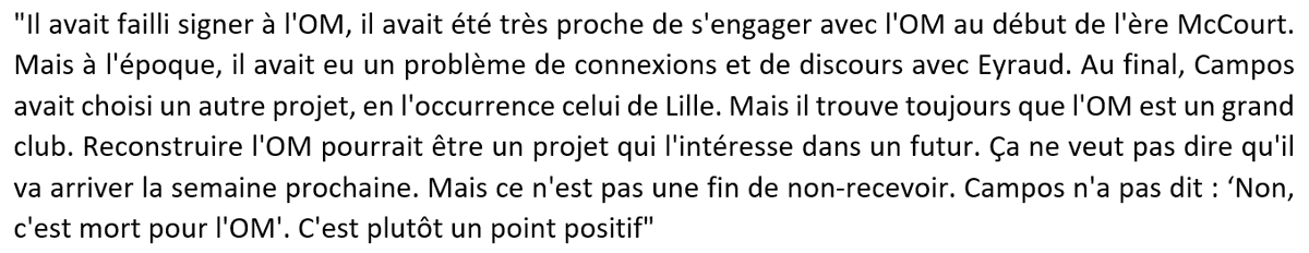 Beye13's tweet photo. Manu #Lonjon dans un live Twitch hier soir : "Luís #Campos avait failli signer à l'#OM, il avait été très proche de s'engager avec Marseille au début de l'ère #McCourt. Mais à l'époque, il avait eu un problème de connexions et de discours avec #Eyraud..."

#TeamOM #MercatOM https://t.co/jesQP94fgl