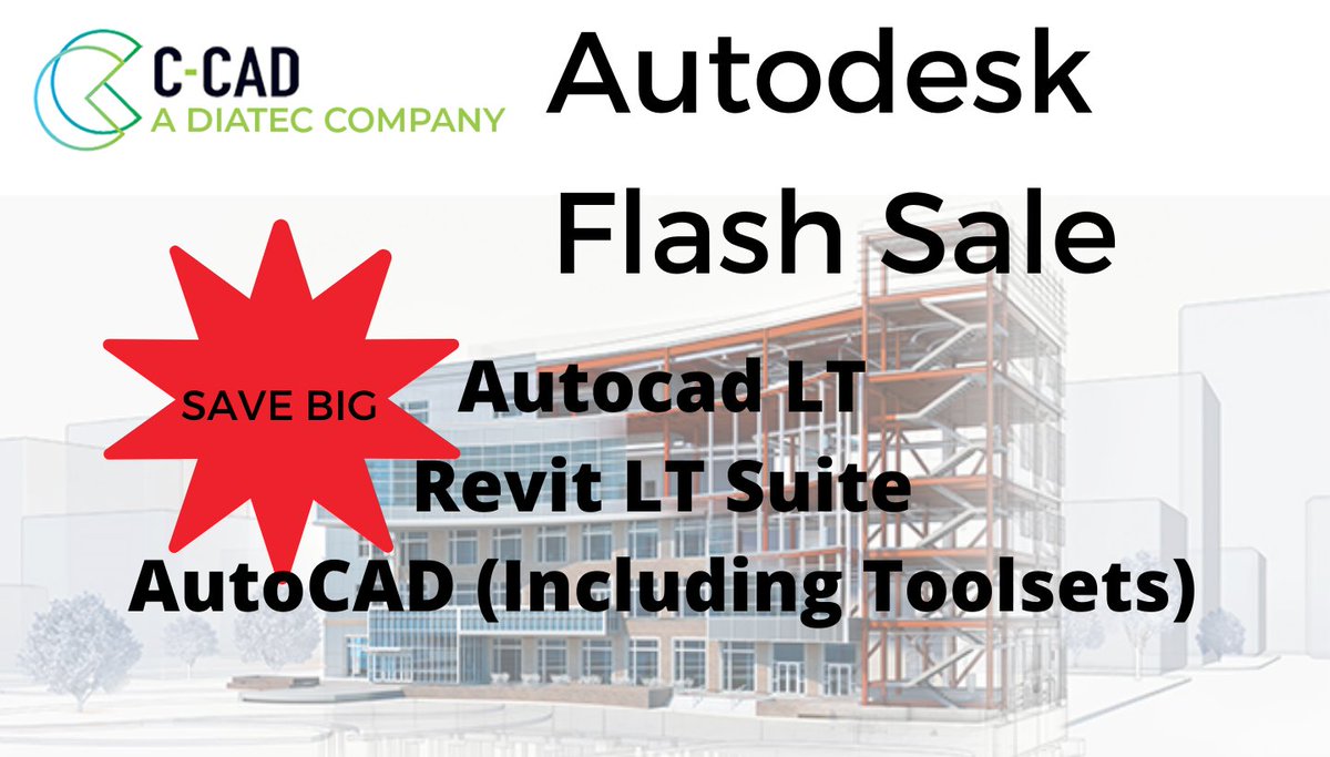 CCadIreland's tweet photo. Flash Sale Alert! With Bonus Bundle Offer!!

Save Big on #AutoCADLT #REVITLTSUITE and #AutoCAD. 
Last Date: 21st May 2020

Avail Now: https://t.co/ElQhckRusc

#TeamDiatec #Offers #flashsale #sale #revitireland #bimireland #aec #autocad https://t.co/lQKwK2JTyG