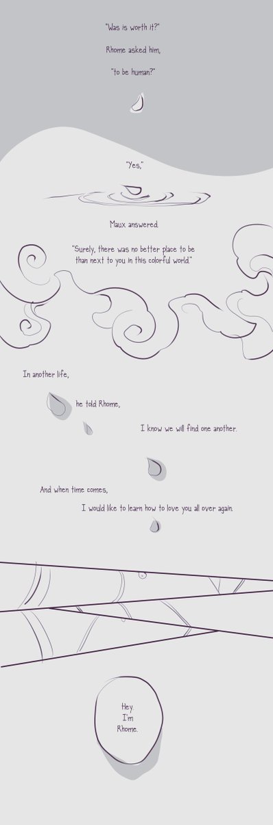 the winding threads. 