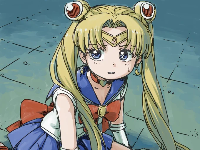 流れに乗って描いてみるの楽ちいですね!
#sailormoonredraw 