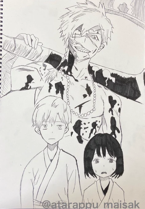 弔兵衛と桐馬描きました!
最近、地獄楽ハマってます!
感想教えてください!
#地獄楽
#亜左弔兵衛
#亜左桐馬
#絵描きさんと繋がりたい 