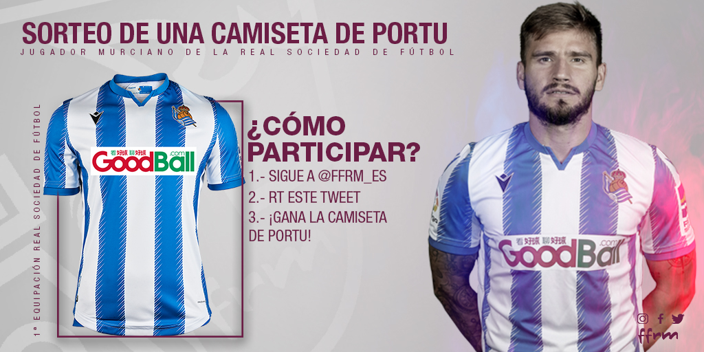 💥 ¡¡#SORTEO!! 💥
🔷️▫️▫️🔷️▫️▫️🔷️

👉 SÍGUENOS 👉 RT este tuit 👉 ¡Y GANA LA CAMISETA DE LA <a href="/RealSociedad/">Real Sociedad Fútbol</a> de <a href="/portu/">Cristian Portugués</a> 💙!