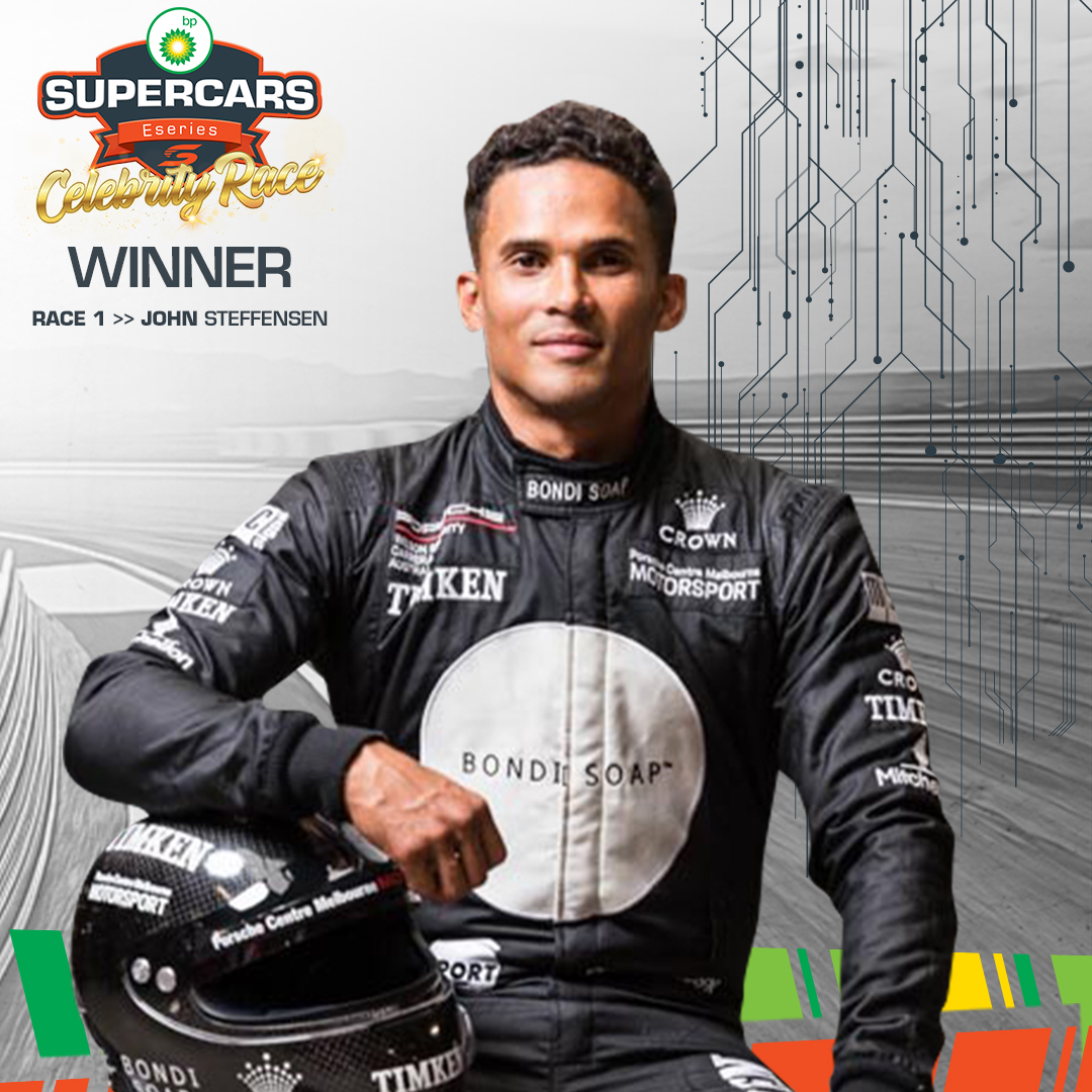 Supercars (@supercars) on Twitter photo .<a href="/JohnSteffensen/">STEFFENSEN</a> takes a comfortable W in Race 1 of the BP Supercars Eseries Celebrity Race 🙌 #VASC .<a href="/JohnSteffensen/">STEFFENSEN</a> takes a comfortable W in Race 1 of the BP Supercars Eseries Celebrity Race 🙌 #VASC