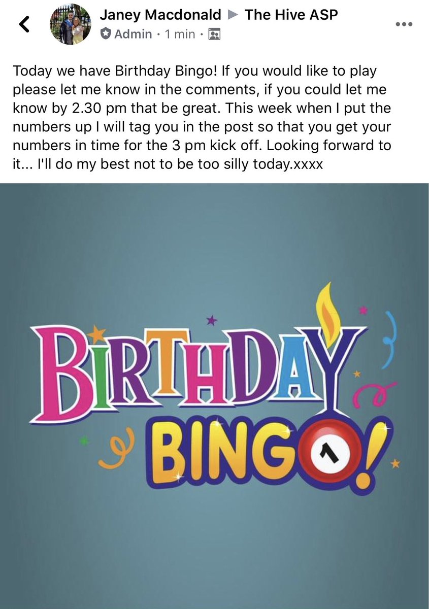 ASPParent_Voice's tweet photo. #BingoBuddies has become #BirthdayBingo today, over on the #VirtualHive! Join us for some family fun!! https://t.co/wkAZIoimsY