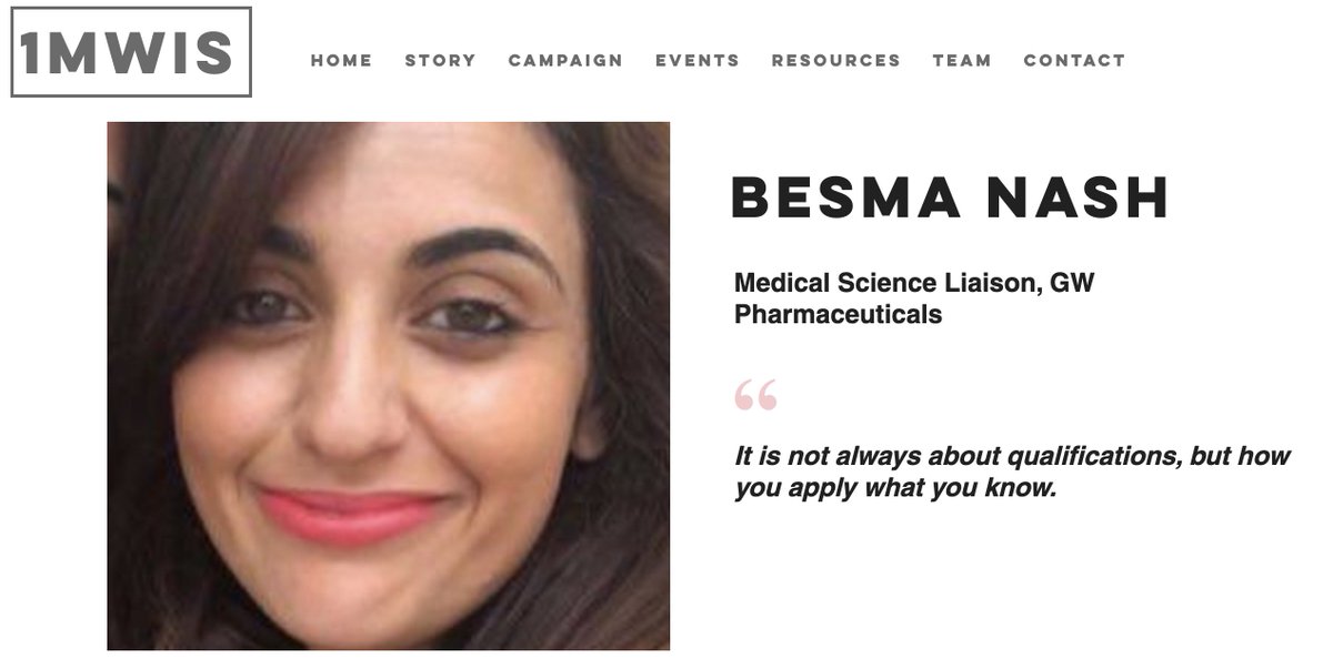 THREAD 2/100Welcome Besma Nash - a medical science liaison - who's the scientific expert for a specific drug, providing training to healthcare professionals & presenting data. She reminds us to do what we love & we agree! http://www.1mwis.com/profiles/besma-nash