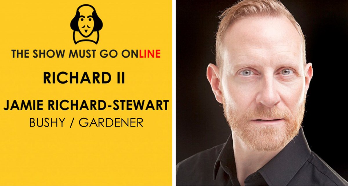 TSMGOnlineLive's tweet image. As Bushy / Gardener @jimthevic 

After a long &amp;amp; varied career, Jamie's returning to his first love &amp;amp; favourite Richard II. He will also return with  Midsummer Night's Dream @CapsizeCo 
Our energy &amp;amp; beauty of the text will prevent Zoom Fatigue! He's represented by @ECMScotland