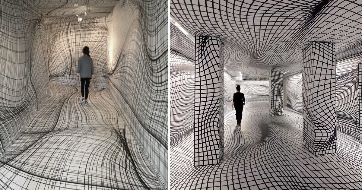 Трехмерное восприятие. Питер Коглер. Оптические иллюзии художника Peter Kogler. Иллюзия пространства. Визуальные иллюзии.