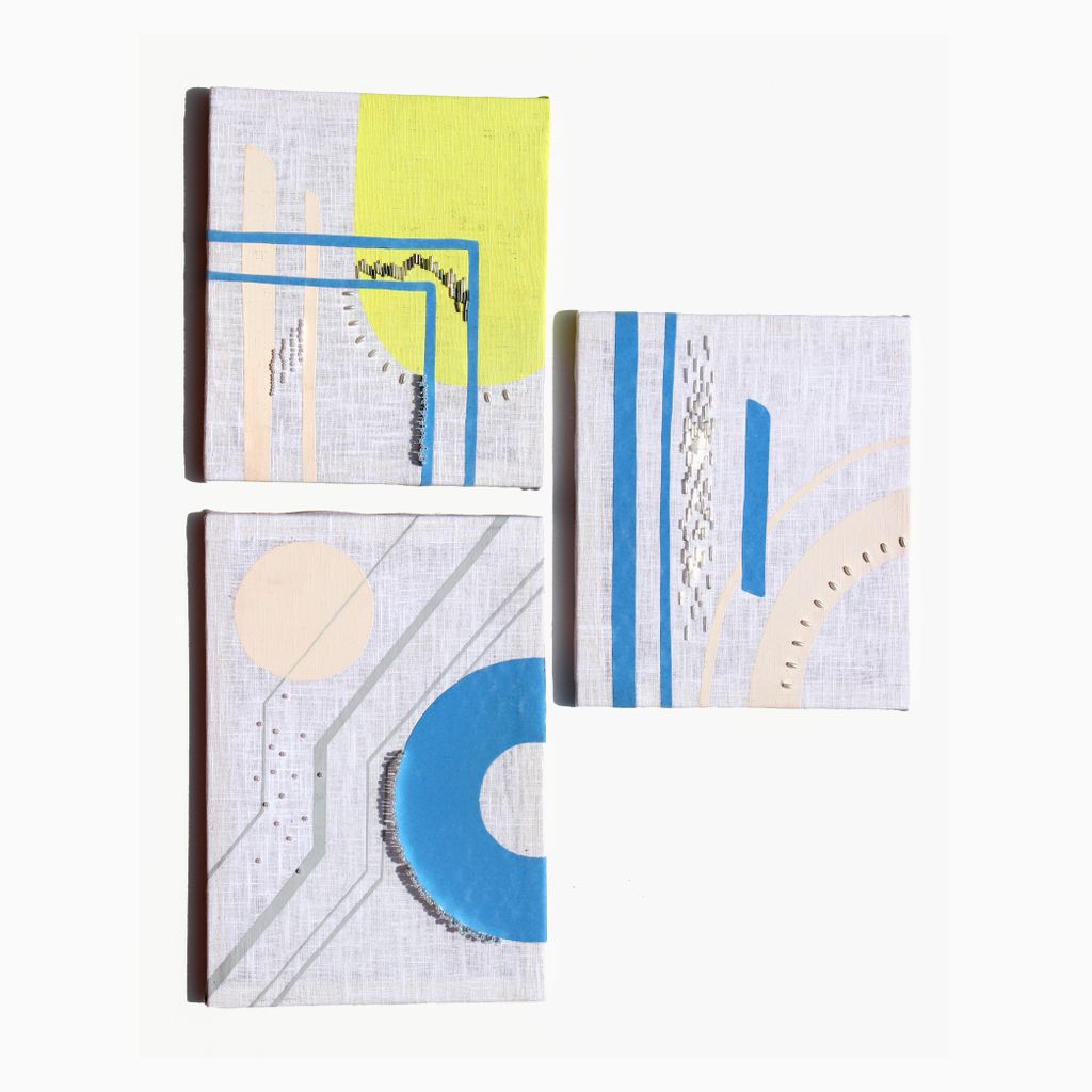 lcbdepot's tweet photo. #designcraft #exhibition 

‘Lisbon’ by Lizzie Richards  is a series of #textile wall pieces responding to the colours and shapes found in the beautiful architecture of Portugal's capital city. Find out more at https://t.co/OlfkfnETiN

@outworkshop @DMUDesignCrafts @Art_and_design https://t.co/Ql7suUavZp
