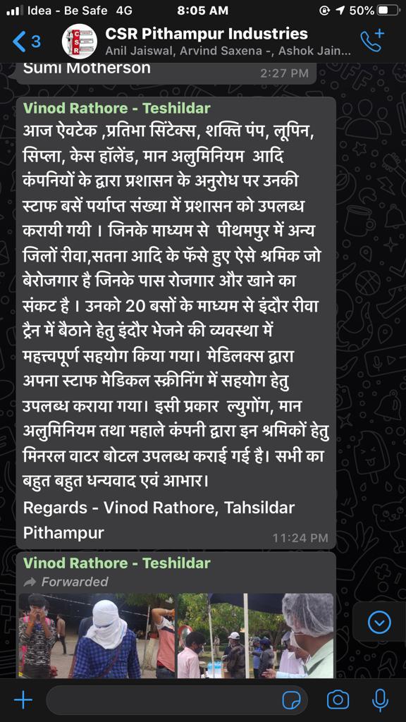 AVTECLimited's tweet photo. We are proud to inform you all that AVTEC warriors based at Indore and neighboring cities came together and in coordination with the regional authorities, arranged transport for Migrants in distress to support them in reaching their destinations in West Bengal.
#WorkForCommunity https://t.co/P08NjaNsmp