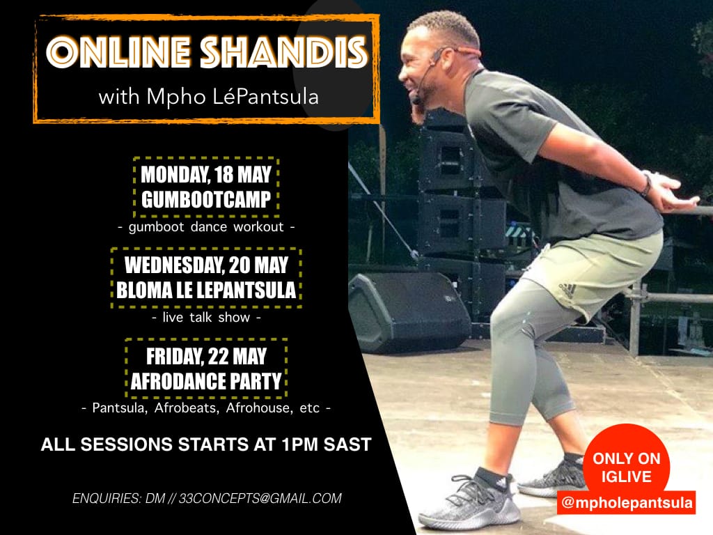 DANCEunLimited8's tweet photo. Join us for some Mzansi inspired #dance #fitness and #conversations with our co-founder @33concepts LIVE ON INSTAGRAM
https://t.co/rvy79hrkIy https://t.co/zh25q1kCXE