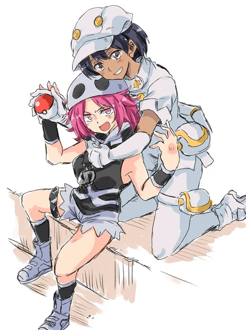 「「捕まえた!」」
おねーさんとしたっぱちゃん 