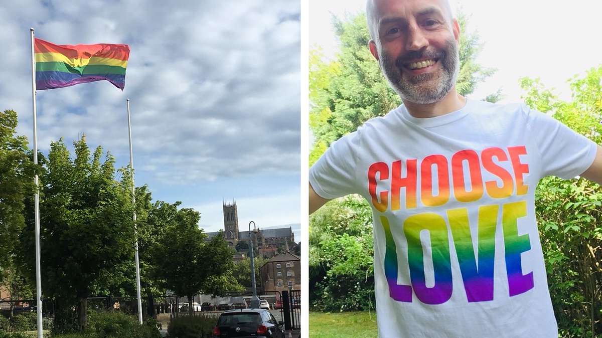 NeilFrenchLincs's tweet photo. For a worldwide celebration of Gender &amp; Sexual Diversities &amp; #IDAHOBIT2020 we fly a rainbow today at @Siemens_Energy from our beautiful Cathedral City of Lincoln, UK. Keep going everyone! At Siemens we are successful together! @visitlincoln @SiemensUKNews  #ChooseLove  @may17org https://t.co/pvBheuTzYA