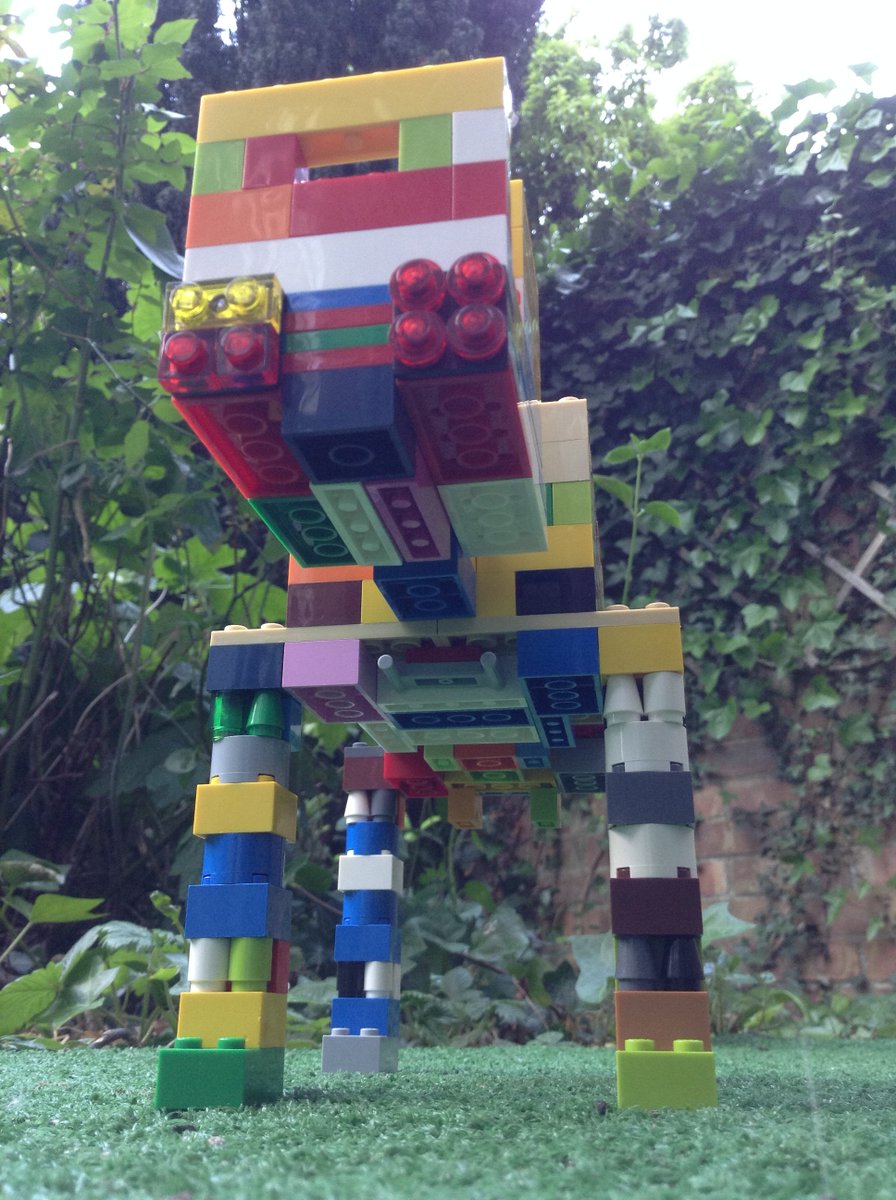 HelenGH1's tweet photo. @4Galfrid 

James was feeling creative yesterday - his own AT-AT from Star Wars https://t.co/so8hmiz92I