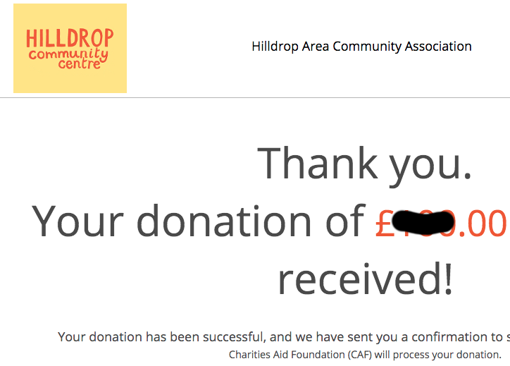 We wanted to thank &amp; support @HilldropCC Community Centre for the tireless work they do in our local area of #NW5 distributing food parcels &amp; more!  We've made a donation today - if you're local, pls consider helping them support those in need -however you can assist. #thinklocal
