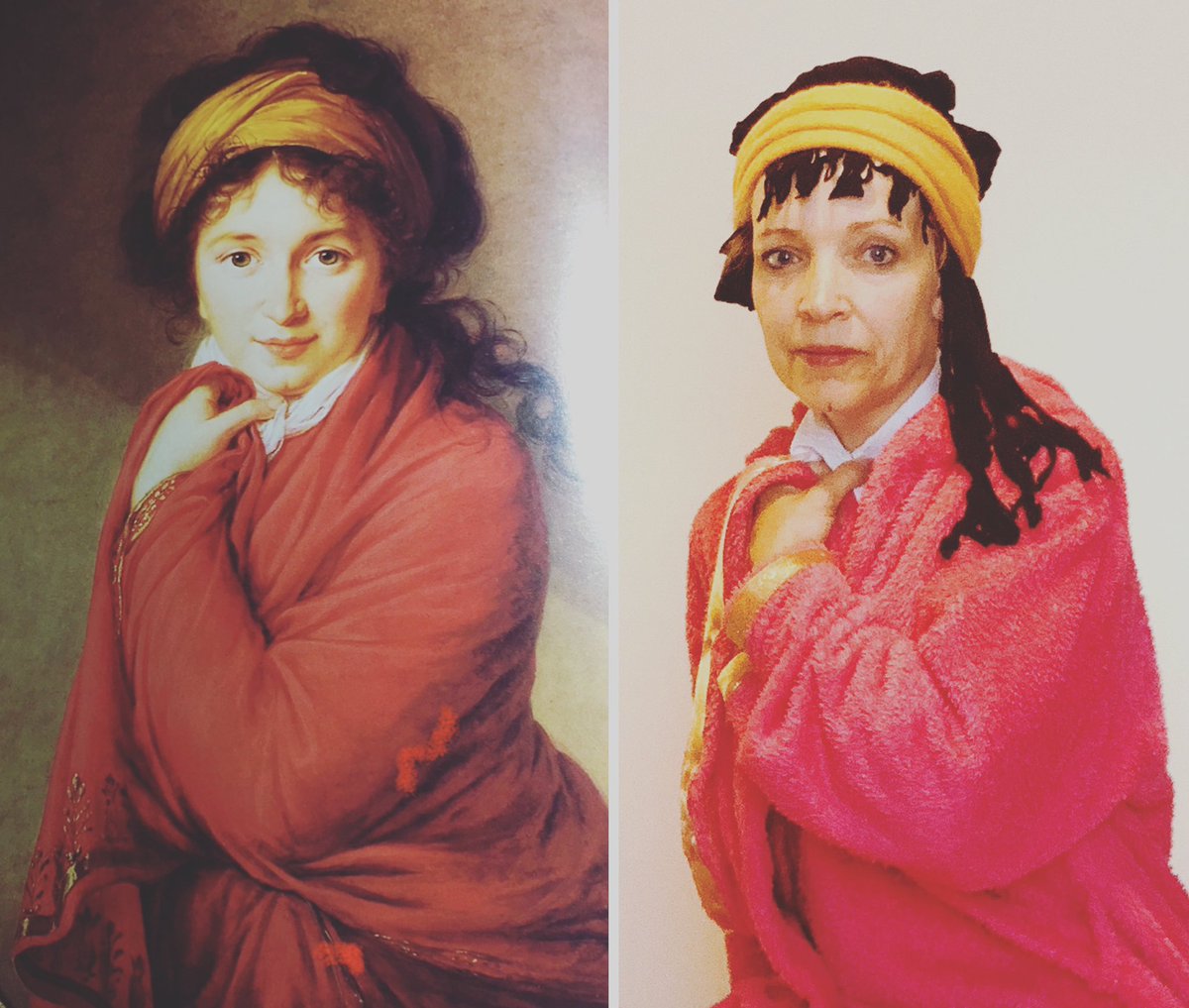 Day 41 of the #betweenartandquarantine #tussenkunstenquarantine challenge and another guest curator. Mike sent me a selection of paintings to choose from; his favourite he said was the lady in red who is Elisabeth Vigee-Lebrun, Countess Golovine.